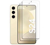 Screen Protector Compatible With Samsung S24 [2 Pack] Tempered Glass With Camera Cut Out
