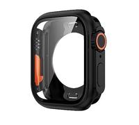 Screen Protector Cover for 45mm 44mm 40mm 41mm Hard PC Front & Rear Bumper Case for iwatch 8/7/6/5/4 Change To Ultra (Color : Water proof rose, Size : 40mm)