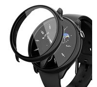 Screen Protector for Amazfit GTR Mini Smartwatch, 2-Pack Hard PC Bumper Full Face Cover Protective Case Accessories for Amazfit GTR Mini Men Women (Black+Black)