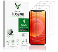 Screen Protector for iPhone 12/12 Pro 6.1 Inch, Tempered Glass HD Film [Case Friendly & Ultra HD iPhone 12 Screen Protector] 4-Pack