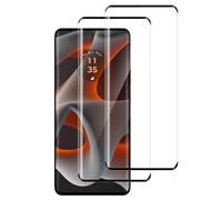 Screen Protector for Motorola Moto Edge 50 Pro,[2 Pack]99.99% HD Full Coverage Easy Installation Round Edge Scratch Resistant Bubble Free,9H Hardness Premium Quality Tempered Glass Film,Black