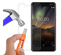 Screen Protector for Nokia 6 2018 / Nokia 6.1 Premium Quality Genuine Tempered Glass Explosion & Shatter Proof Screen Protector Guard Cover for Nokia 6 2018 / Nokia 6.1, Clear Tempered glass (Clear)