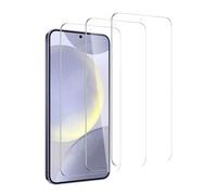 Screen Protector for Samsung Galaxy S24 Plus/S25 Plus, Pack of 3 Tempered Glass, HD Screen Protector, Scratch-Resistant, Anti-Bubble, 9H Hardness