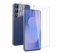 Screen Protector for Samsung Galaxy S25 FE, Pack of 3 Tempered Glass + 3 Camera Screen Protectors, HD Screen Protector, Scratch-Resistant, Anti-Bubble, 9H Hardness