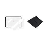 Screen Protector For Tesla For Model 3 For Highland For Ultra-clear Tempered Glass Screen Protector Center Display Film Protect Set Wireless Charging Mat(4PCS Set Black)