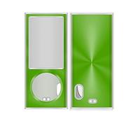 Screen Protector Guard Case for Apple iPod Nano 5th Gen Generation Case 2 Piece Snap On Hard Case Cover (Green)