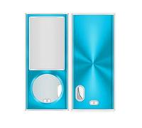 Screen Protector Guard Case for Apple iPod Nano 5th Gen Generation Case 2 Piece Snap On Hard Case Cover (Light Blue)