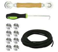 Screen Repair Kit Roller Tool Steel Roller with Bear Clip Spline Removal Hook Window Window Fix