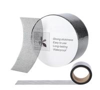 Screen Repair Tape - Fiberglass Mesh Patch | Strong Adhesive Cuttable Universal Tape For Window Screens & Doors | Easy DIY Fix For Patio Tent RV Pool Railings Balcony Gazebo Sunroom Porch