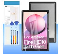Screen Replacement for Amazon Fire HD 10 13th Gen 2023 TG425K 10.1" LCD Display Touch Screen Digitizer Full Assembly | Tools | Black