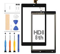 Screen Replacement For Amazon Kindle Fire HD8 HD 8 8th Gen 2018 L5S83A 8" Touch Screen Digitizer Full Glass Sensor Lens Panel Repair Kits with Free Tools(Not LCD)