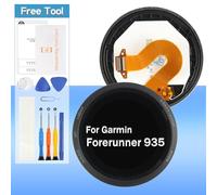 Screen Replacement for Garmin Forerunner 935 GPS Watch LCD Screen Display Touch Digitizer Assembly(Black with Frame)