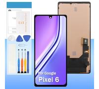 Screen Replacement for Google Pixel 6 GB7N6 G9S9B16 6.4“ LCD Display Touch Digitizer Glass Assembly - Black with Frame - Tools(Not for Pixel 6A/6 Pro)