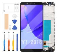 Screen Replacement for Huawei Y7 2018 LDN-L01 LDN-LX3/Y7 Prime 2018 LDN-L21 LDN-LX2 LDN-TL10/Y7 Pro 2018/Nova 2 Lite 5.99" LCD Display Touch Digitizer Panel Full Assembly (Black with Frame)