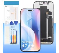 Screen Replacement for iPhone 17 Pro A3256, A3523, A3522, A3524 6.3" LCD Screen Display Touch Digitizer with True Tone, Face ID Support, 3D Touch (Tools - Waterproof Seal - Screen Protector)