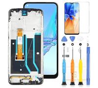 Screen Replacement for Oppo A53 (2020) CPH2127 CPH2131 LCD Display Touch Screen Digitizer Full Glass Lens Assembly Matrix Parts Kits,with Free Tools (Black with Frame)
