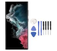 Screen Replacement for S22 Ultra 5G, 6.8 Inch AMOLED Screen Display Touch Digitizer LCD Assembly for S22 Ultra 5G SM S908U G908A S908W US, with Frame, Fingerprint