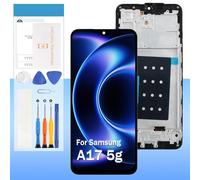 Screen Replacement for Samsung Galaxy A17 5G / A17 4G Incell SM-A176B, SM-A176B/DS A175F A175M 6.7" LCD Display Touch Digitizer Glass Assembly(Black with Frame)