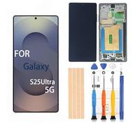 Screen Replacement for Samsung Galaxy S25Ultra SM-S938U1 JetBlack Frame OEM | Matched original resolution, full high refresh, low game lag; multi-test stable display & touch sensor performance