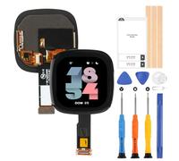Screen Replacement Kits for Fitbit Versa 3 FB511 / Fitbit Sense FB512 Watch LCD Display Touch Digitizer Full Assembly with Repair Tools