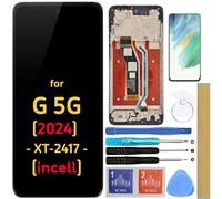 Screen Replacement LCD Display Touch Digitizer Assembly with Frame for Motorola Moto G 5G 2024 XT2417 XT2417-1 XT2417-6 XT2417D 6.6"