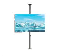 Screen Rotating TV Stand for 32-43in Monitors, Dual Axis Swivel Bracket for Live Video Business Meetings
