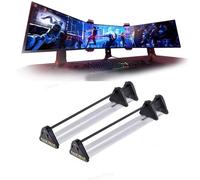 Screen Seamless Optical Joint Piece Kit with Frame Elimination;Three-screen Removal Frame of Display Bezels For Logitech G29 G920 G923 Wheel Racing Cockpit Bezel Hidden (2 PCS-Large Size)