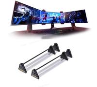 Screen Seamless Optical Joint Piece Kit with Frame Elimination;Three-screen Removal Frame of Display Bezels For Logitech G29 G920 G923 Wheel Racing Cockpit Bezel Hidden (2 PCS-Standard Size)