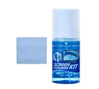 Screen Spray Kit - Cleaner Fiber Cloth, Laptop Cleaners Touchscreens, Softs Computer Monitors 200ml Bottle, Glass Surfaces Protect | Non Streak Formula for TV Electronic Screens Daily Wipe