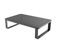 Screen Stand with Ventilation Drawer Pen Holder Metal Laptop Stand with Side Storage Desk Organizers for Laptop Printer Pen Holder
