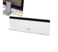 Screen Sticky Note Holder, Computer Side Attachment for Work with Adhesive Strip, Durable Construction with Message Space, Productivity Tool for Business Desktop Women Men