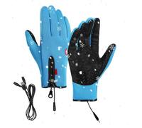 Screen Touch USB Heated Gloves, USB Rechargeable, Windproof Cozy Cold Weather Mittens, Screen Touchable Waterproof Thermal Heating Gloves For Cycling Skiing Hiking Hunting