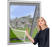 Screen Window, 60x100cm Window Screen Mesh Free Mesh Curtain Keeps Bugs Out, Pet and Kid Friendly