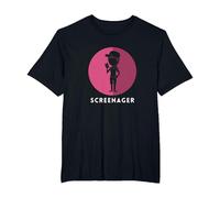 Screenager T-Shirt, Men's Big and Tall, Black, 2X Tall