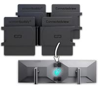 screenbuddy ConnectedView I Innovative PC accessories I Computer accessories I Gaming accessories for optimal gaming set-up I Magnetic screen connection for ergonomic work