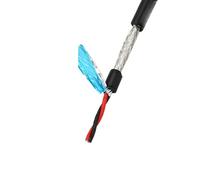 Screened Pure Copper Core Cable, 2 Pin Twisted Pair Shielded Wire 1 meter 18-22AWG 2-8 Core Copper 485 Communication Signal(2 Core 18awg 0.75mm)