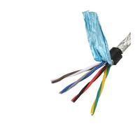 Screened Pure Copper Core Cable, 2 Pin Twisted Pair Shielded Wire 1 meter 18-22AWG 2-8 Core Copper 485 Communication Signal(8 Core 20awg 0.5mm)