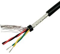 Screened Pure Copper Core Cable, RVSP Twisted Pair Shielded Wire For RS-485 Communication 2-16 Cores 20-26 AWG Multicolor(10 Core 26AWG GRAY)
