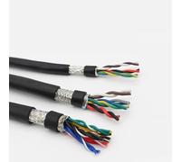 Screened Pure Copper Core Cable, Twisted Pair Shielded Audio Communication Cable 2-24 Core 16-24 AWG(5 Meters Price,14 CORES-24 AWG 0.2MM)