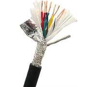 Screened Pure Copper Core Cable, Twisted Pair Shielded Drag Chain Cable 4-16 Core 0.2-1.5 mm² 1 meter(6 Core,1mm2(17AWG))