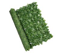 Screening Fence for Artificial - Decorative Leaf Mesh, Faux Wall Lining, Synthetic Cover Panel | Green Privacy Screen, Faux Garden Barrier, Screw Roll, PL