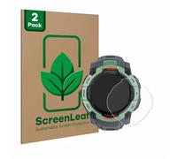 ScreenLeaf 2 Pack Screen Protector compatible with Garmin Instinct 3 AMOLED (50 mm) [sustainable screen protection, clear, anti-scratch]
