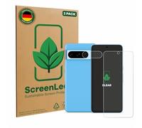 ScreenLeaf 2 Pack Screen Protector compatible with Google Pixel 8 Pro (Front+Camera) [sustainable screen protection, clear, anti-scratch]