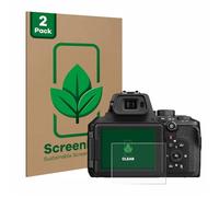 ScreenLeaf 2 Pack Screen Protector compatible with Nikon Coolpix P950 [sustainable screen protection, clear, anti-scratch]
