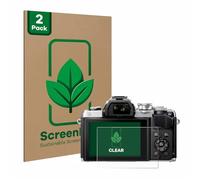 ScreenLeaf 2 Pack Screen Protector compatible with Olympus OM-D E-M10 Mark III/Mark IV [sustainable screen protection, clear, anti-scratch]