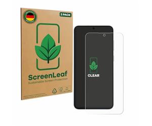 ScreenLeaf 2 Pack Screen Protector compatible with Samsung Galaxy S25 FE [sustainable screen protection, clear, anti-scratch]