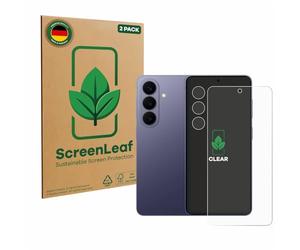 ScreenLeaf 2 Pack Screen Protector compatible with Samsung Galaxy S26 (Front+Camera) [sustainable screen protection, clear, anti-scratch]