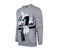 SCREENSHOT CREWNECK test Mens Urban Hip Hop Premium Fleece - Pullover Activewear Street Fashion Crew Neack Sweatshirt, F11967-h.grey, S