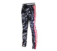 SCREENSHOT Mens Hip Hop Premium Slim Fit Track Pants, P11006 Black, X-Large