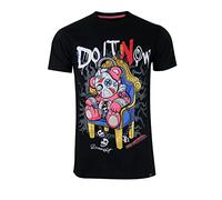 SCREENSHOT Mens Hip-Hop Streetwear Premium Quality Tee - Stylish Rhinestone Patch Embroidery High Density Gel Print T-Shirt